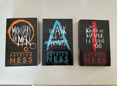 Chaos Walking Set of 3x Books by Author Patrick Ness