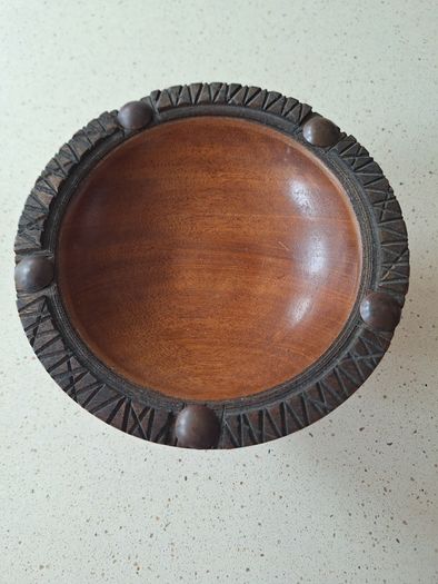 Mahogany Bowl and pedestal