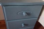 2 x blue bedside locker