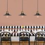 Vintage Industrial Style Ceiling Pendant Lights,Set of 3 Black Metal Pendant Lights,Hanging Light Fixture for Kitchen Island,Farmhouse,Living Room,Bedroom FREE SHIPPING Image 4