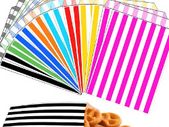 200 pcs candy gift bags any colour stripe sweet bag ideal for candy wedding parties candy cart shop small retails gift SIZE 5x7 inches