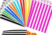 200 pcs candy gift bags any colour stripe sweet bag ideal for candy wedding parties candy cart shop small retails gift SIZE 5x7 inches