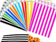main image for ad 200 pcs candy gift bags any colour stripe sweet bag ideal for candy wedding parties candy cart shop small retails gift SIZE 5x7 inches