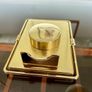 Vintage Timemaster England Quartz Gold Clock Image 4