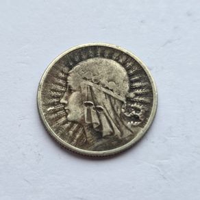Poland 1932 2 Zlote silver coin Queen Jadwiga