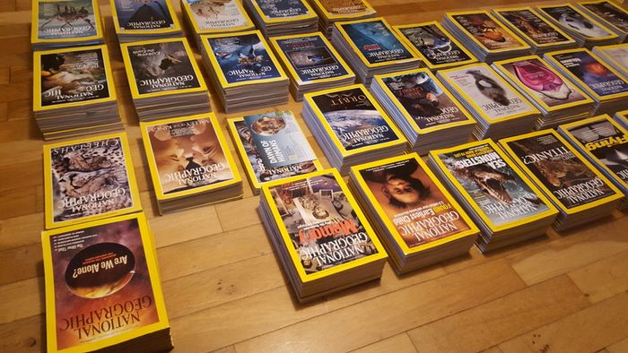 National Geographic magazines x 400 from early 20th century to 2009