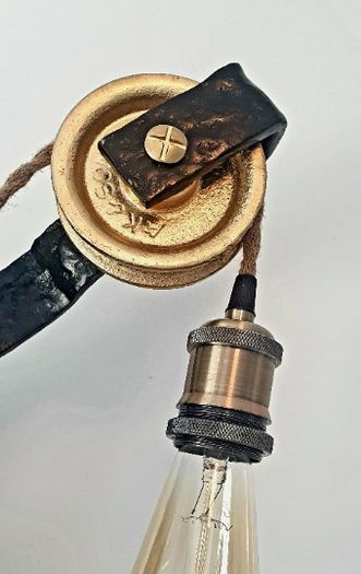 Vintage upcycled lamp