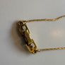 Gucci G Necklace Authentic Vintage-Gold Plated Image 2