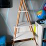 4-Tier Wooden Ladder Shelf Image 2