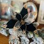 New Christmas Elegant Emerald Flowes with clip Decorations Image 4