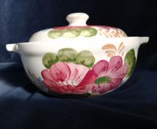 Vintage Tureen, vegetable dish, Simpsons pottery, Belle Fiore, pottery, tureen