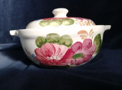 Vintage Tureen, vegetable dish, Simpsons pottery, Belle Fiore, pottery, tureen