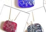 Handmade Glass Sparkly Pendants - FREE DELIVERY