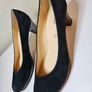 Gabor suede leather black platform block heel court shoes RRP 90 euro size UK 5.5 new Image 4