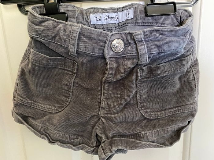 Grey girl's short trousers 104 Denim