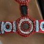 SCHOLL Red Beaded Bogota Cork sandals Sz 39 - Rrp 65 (New) Image 5