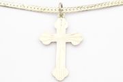 Sterling Silver Cross On 925 Italian Chain