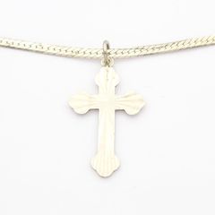 Sterling Silver Cross On 925 Italian Chain