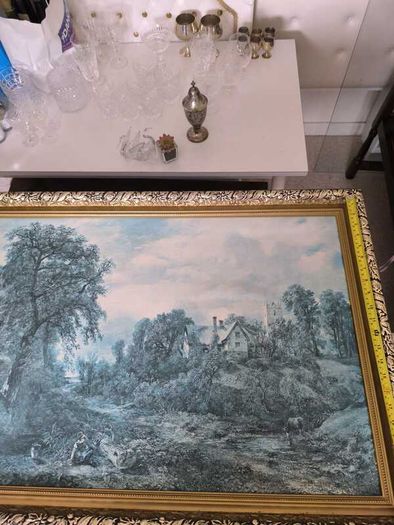 John Constable gold framed art print of The Glebe Farm