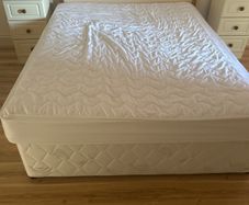 Double bed mattress and headboard