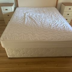 Double bed mattress and headboard