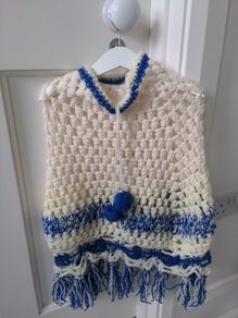 Girls crochet poncho