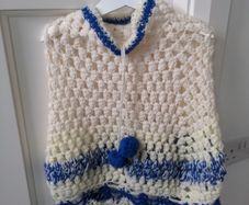 Girls crochet poncho