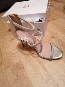 Una Healy Ballroom silver shoes