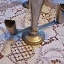 silver set-platter, candlestick and vase Image 3