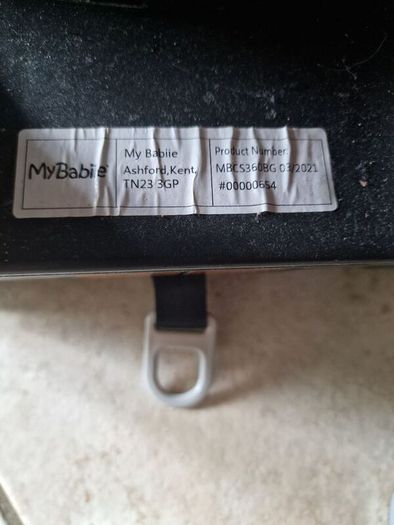 My Babiie Birth to 4 yo car seat Damaged