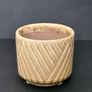 Beige Textured Ceramic Plant Pot / Cache Pot 7cm x 8cm | Modern Boho Scandi Image 3