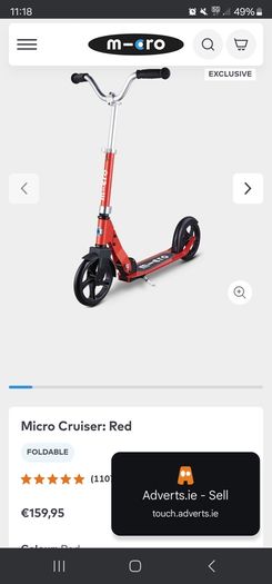 Micro scooter 2 wheeled