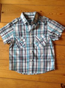Age 3 Short Sleeved Blue