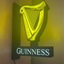 Light Up Double Sided Guinness Harp sign Image 3