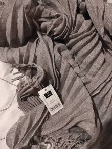 brand new Dunnes silver scarf