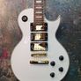 vintage brand les paul white and gold Image 4