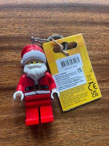 LEGO Keychain w. Flashlight Santa brand new