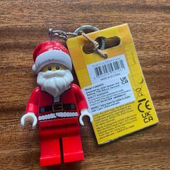 LEGO Keychain w. Flashlight Santa brand new
