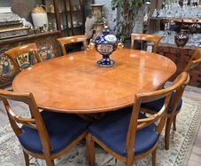 Art Deco Style Cherry Wood Dining Table