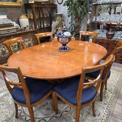 Art Deco Style Cherry Wood Dining Table