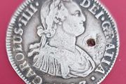 Spain 1797 Carlos Iv  Silver 8 Reales Coin