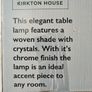 Crystal Droplet Lamp BRAND NEW!!! Image 3