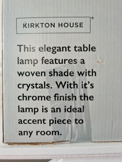Crystal Droplet Lamp BRAND NEW!!!