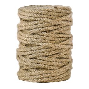 Brand New Jute Twine Garden Jute Yarn Rope Thick Cord Craft Cord For Packaging, Decoration, Garden Bundling IT5mm-50