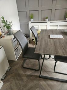 Dining table and chairs