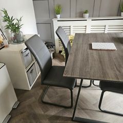 Dining table and chairs