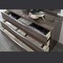 Italy made gloss Silver Birch  King Size Bed Image 2