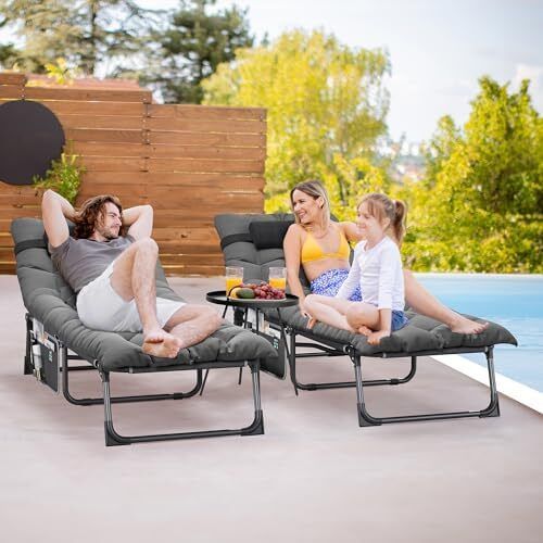 Sun Lounger Set of 2