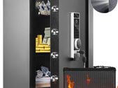 Safe, 2.2 Cubic Feet Home Safe, Steel Security Safe with Fingerprint, Digital Keypad and 2 Keys, Cabinet Safe with Large Fire-proof Bag, Protect Cash, Gold, Jewelry, Documents,
