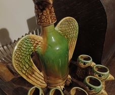 Vintage Ceramic Eagle Liquor Bottle